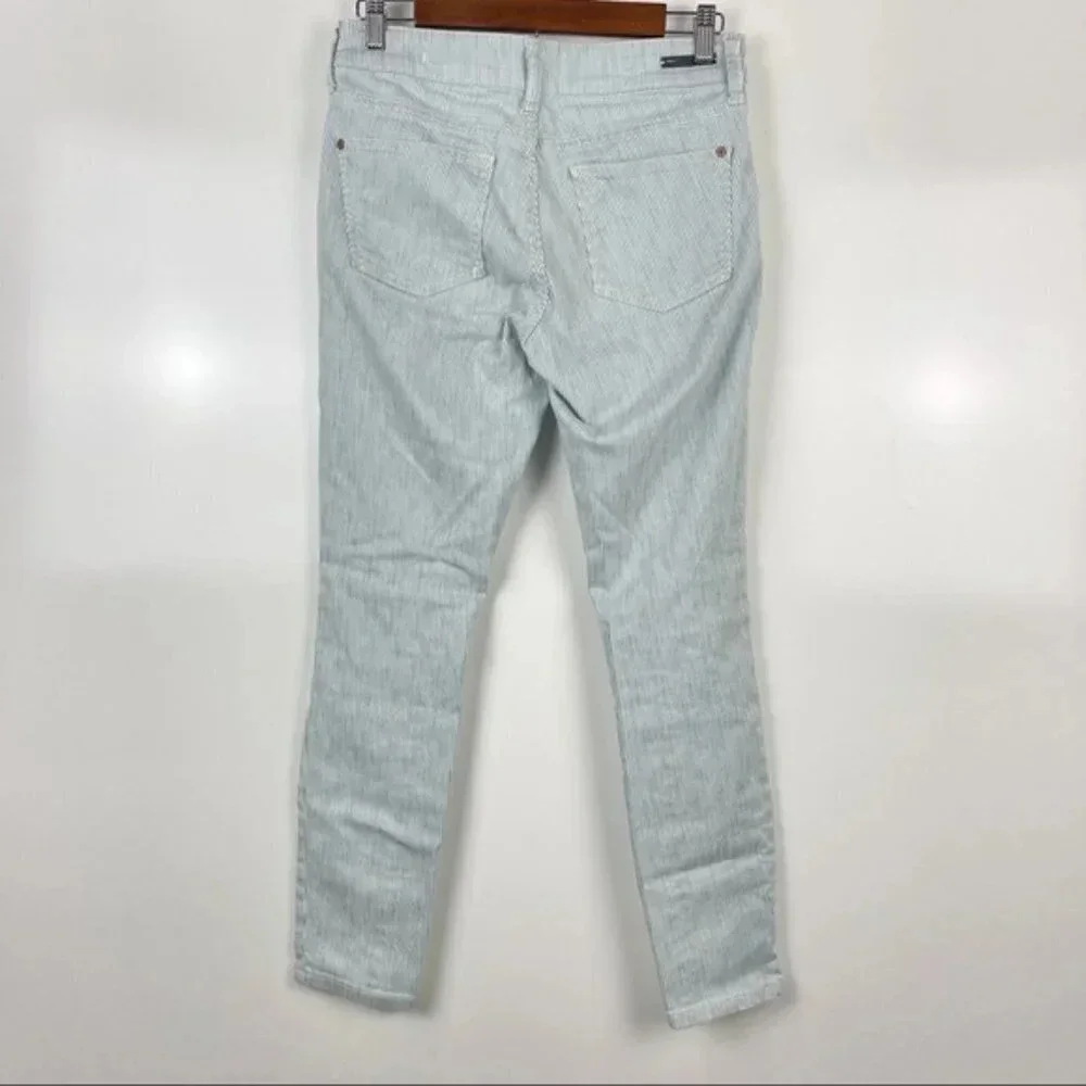 Anthro Pilcro Striped Mid-Rise Skinny Jeans Sz 27